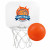 Custom Mini Basketball Backboard w/Unimprinted Vinyl Basketball  - Added Charge for Multiple Imprint Colors