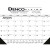 Desk Pad Calendar - Black & White with Vinyl Corners