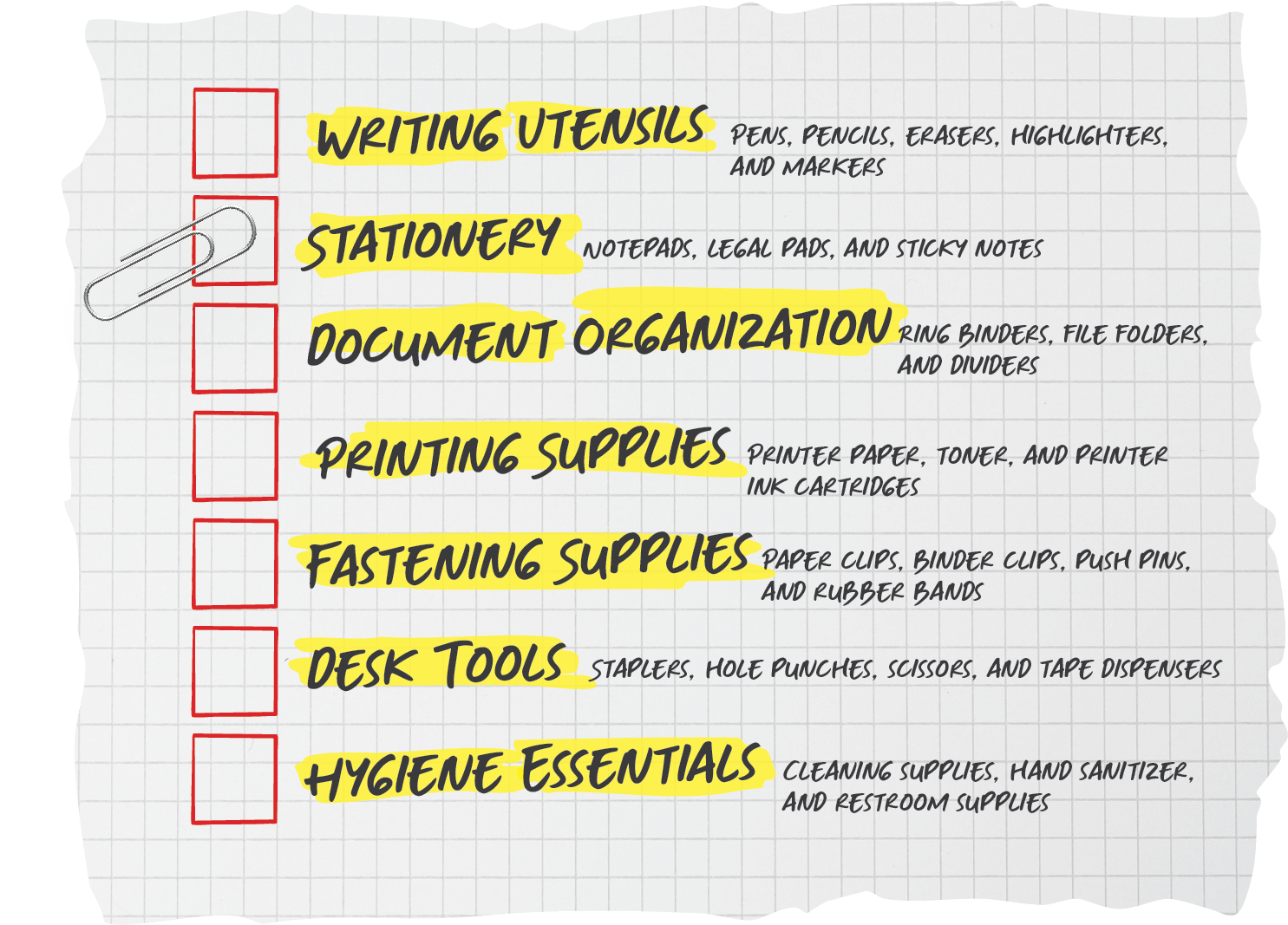 Office Basics for Daily Operations - Checklist