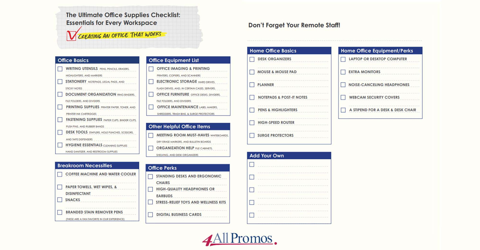 Ultimate Business Supply Checklist