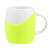 Custom Rotunda Ceramic Mug with Grip - Neon Yellow