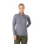 Women Caltech Knit Quarter Zip- Steel Grey