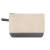 Custom Cosmetic Pouch - Natural with Gray