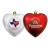 Heart Shape Shatterproof Ornament with Custom Logo