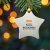 Custom Printed Ceramic Star Ornament