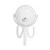 Custom Portable Rechargeable Fan With Flexible Tripod - White - Back