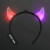 Custom Prismatic LED Devil Horns, Slow Color Change