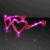 LED Light Up Heart Glasses with Custom Logo