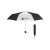 Recycle Budget Custom Umbrella-42 Inch - Black with white