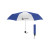 Recycle Budget Custom Umbrella-42 Inch - Royal Blue with White 