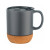 Custom 12 oz. Cork Bottom Ceramic Mug - Grey   