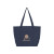 Custom Arden Recycled Cotton Starboard Tote Bag - Navy