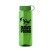 Custom Transparent Bottle with Tethered Lid Straight - Green