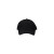 Custom Clutch 5 Panel Constructed Solid Twill Cap - Black Front View