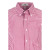 Custom Easy-Care Gingham Check Shirt - Sport Red/White Front View 