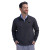 Custom Luxe 1/4 Zip Pullover - Model Wearing Navy Pullover
