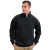 Custom Ultra Soft Fleece 1/4 Zip - Model Wearing Black Fleece