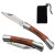 Custom Small Rosewood Pocket Knife - Silver 