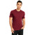 Custom Next Level Cotton Crewneck Tee - Model Wearing Maroon Crewneck TShirt