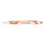 Custom Gel Sport Soft Touch Rubberized Hybrid Ink Gel Pen - Black Ink - Orange