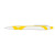 Custom Gel Sport Soft Touch Rubberized Hybrid Ink Gel Pen - Blue Ink - Yellow