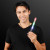 Custom Multicolor Flashing LED Wand with Lanyard - Featuring Men Model