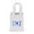 Custom Jewel Gloss Eurotote - White - Front View With Handle