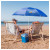 Custom 70" Arc Beach Umbrella - Lifestyle 