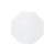 Custom 70" Arc Beach Umbrella - White Top View
