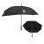 Custom 47" Arc Extended Coverage Umbrella - Black With Black