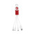 Custom Rabs Multi-Charging Cables With Watch Dock - White/Red