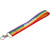 Custom Rainbow Recycled Wrist Lanyard - Rainbow