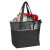 Custom Mist Recycled 9-Can Non-Woven Tote Cooler - Black back side