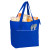 Custom Mist Recycled 9-Can Non-Woven Tote Cooler - Royal Back side