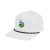 Custom Stroke Play Rope Cap - Embroidered - White With Black 