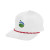 Custom Stroke Play Rope Cap - Embroidered - White With Red 