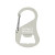 Custom Carabiner Bottle Opener - Silver 