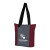 Custom Heathered Fun Tote Bag - Red With Gray 