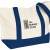 Cotton Canvas Snap Tote Bag - Navy
