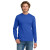 Custom Gildan - Heavy Cotton 100% Cotton Long Sleeve T-Shirt - Royal Front View    