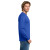 Custom Gildan - Heavy Cotton 100% Cotton Long Sleeve T-Shirt - Royal Side View    