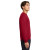 Custom Gildan Heavy Blend Crewneck Sweatshirt - Cardinal Red Side View 