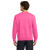 Custom Gildan Heavy Blend Crewneck Sweatshirt - Safety Pink Back View 