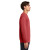 Custom Gildan Heavy Blend Crewneck Sweatshirt - Heather Scarlet Red Side View 