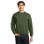 Custom Gildan Heavy Blend Crewneck Sweatshirt - Military Green Front View 