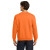 Custom Gildan Heavy Blend Crewneck Sweatshirt - Saftey Orange Back View 