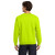 Custom Gildan Heavy Blend Crewneck Sweatshirt - Safety Green Back View 