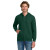 Custom Gildan - Heavy Blend Full-Zip Hooded Sweatshirt - Forest Green Front View   