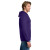Custom Gildan - Heavy Blend Full-Zip Hooded Sweatshirt - Purple Side View  