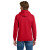Custom Gildan - Heavy Blend Full-Zip Hooded Sweatshirt - Red Back View  